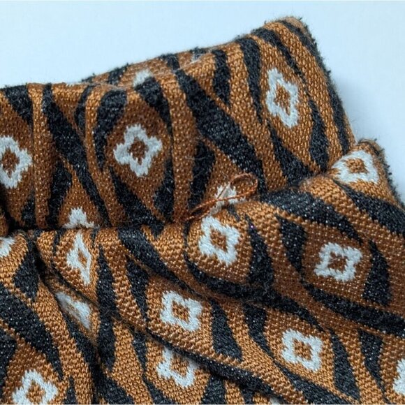 Zara Patterned Skort Girls Size 8 Brown Geometric Skirt Shorts - Picture 5 of 5